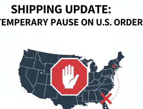 Temporarily suspending shipping to the USA
